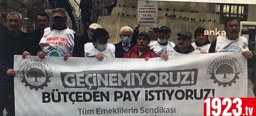 EMEKLİLER PROTESTO